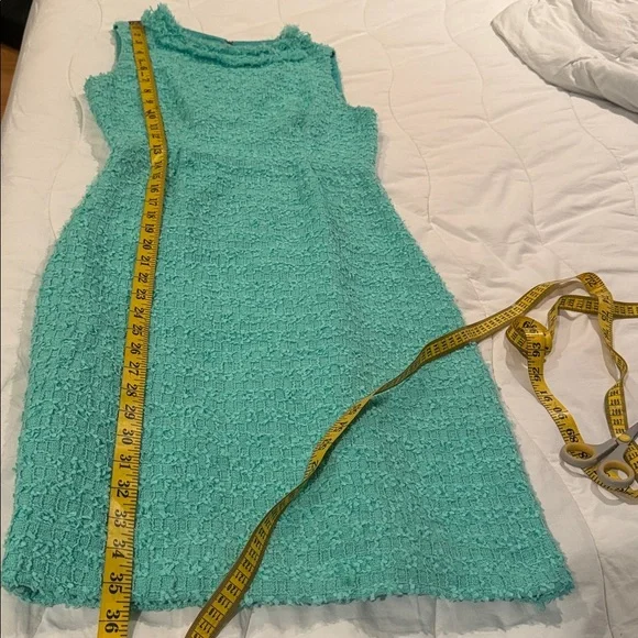 ARIYAMAAN - Kate Spade mint green tweed dress